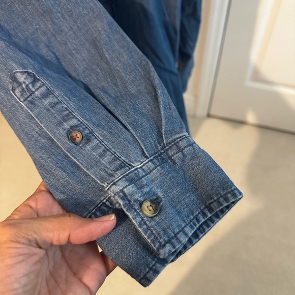 Wrangler Blue Denim Shirt - Picture 3 of 5